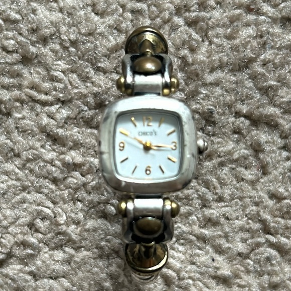 Chico's Accessories - Chico’s women’s vintage two tone gold/silver watch bracelet fits small‎ wrist